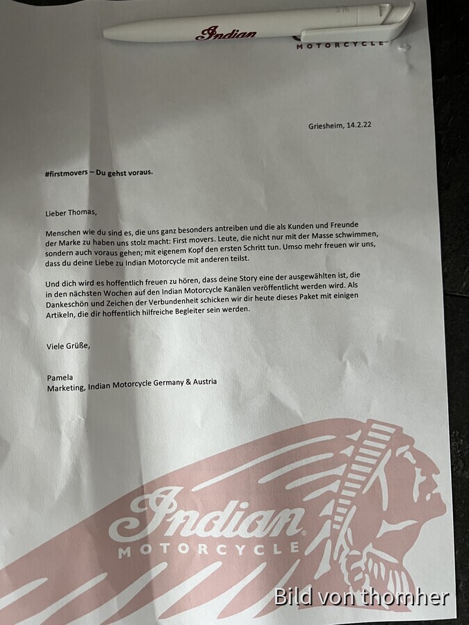 #Firstmovers  Paket von Indian Motorcyle